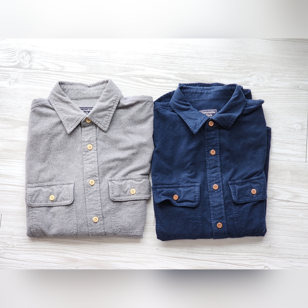 Abercrombie pair of chamois button down shirts